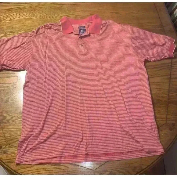 Pebble Beach Performance Mens Polo Golf Shirt Size Large Light Blue Button - Picture 6 of 11